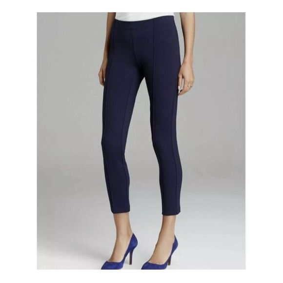 Lilly Pulitzer Navy Blue Travel Vacation Pull-on Cropped Legging Pant Women’s S - Picture 3 of 10